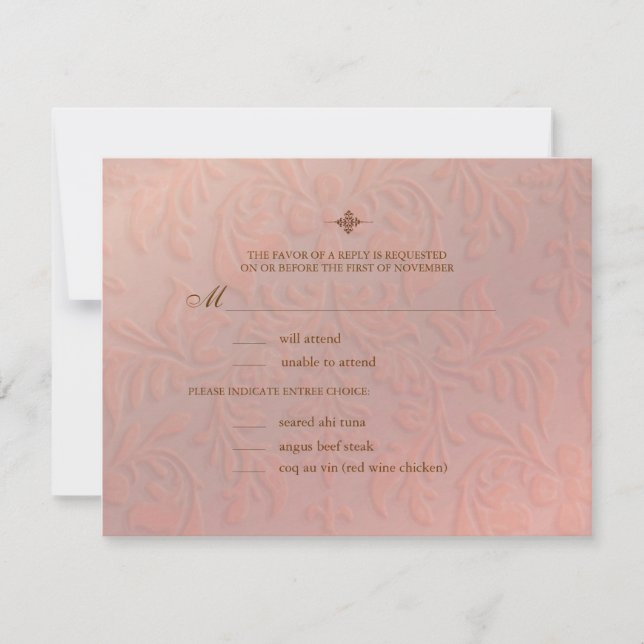 Candelier ~ Boda Responder ~ GRANDES tarjetas RSVP (Anverso)