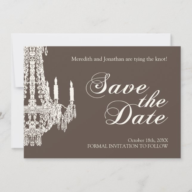 Candelier Guardar la invitación de fecha (Anverso)