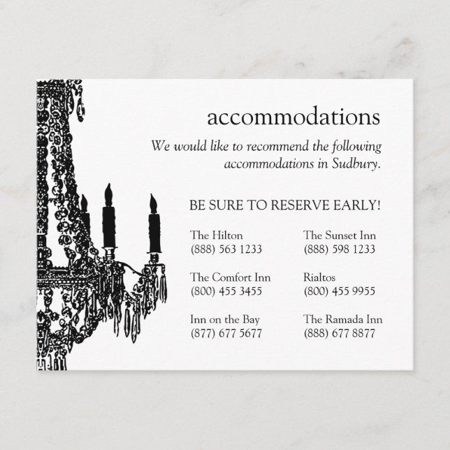 Candelier Guardar la invitación de fecha (Anverso)
