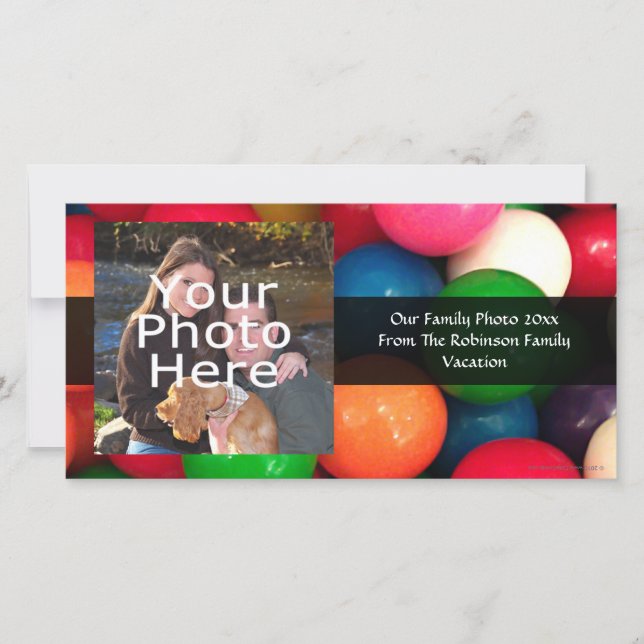 Candía de globo de goma colorida (Anverso)