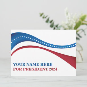 Candidato personalizado para tarjeta electoral pre