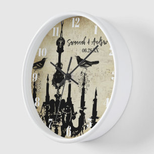 Candil de Mostaza Amarillo Personalizado Reloj de