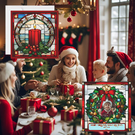 Candle Faux Staines, Navidades de Crimson