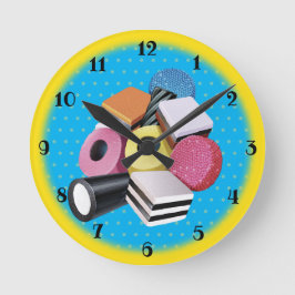 Candy Allkind. Reloj de pared grande. amarillo y a