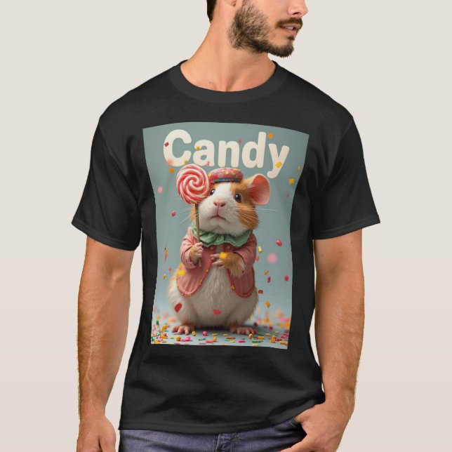 Candy – Camiseta de Halloween de Conejillo de Guin (Anverso)