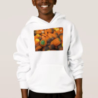 Candy Candy Corn Kids Chasis de sudadera encapucha