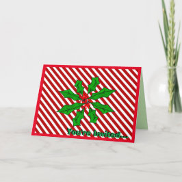 Candy Cane Basics Navidades Invitación a la cena