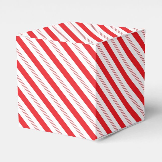 Candy Cane Caja de Regalo a rayas de navidades (Costado Anverso)