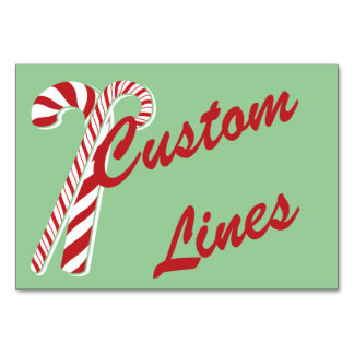 Candy Cane Holly | Tarjeta de tabla retro Personal