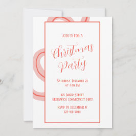 Candy Cane inspiró invitación a la fiesta de Navid