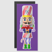 Candy Cane Nutcracker con un pequeño camión rojo