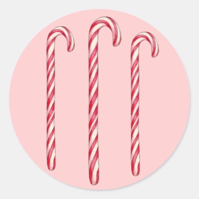 Candy Cane Pegatina (Anverso)