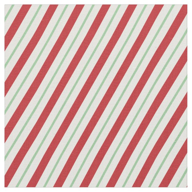 Candy Cane Stripes | Tela de vacaciones (De cerca)