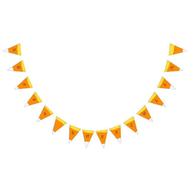 Candy Corn Happy Halloween - Banderas de Bungalows (Todo)