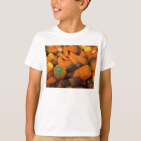Candy Corn Niños de otoño camiseta básica
