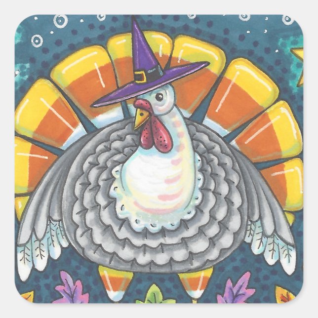 CANDY CORN TURKEY, GRACIAS A LA HOJA DE PEGATINAS (Anverso)