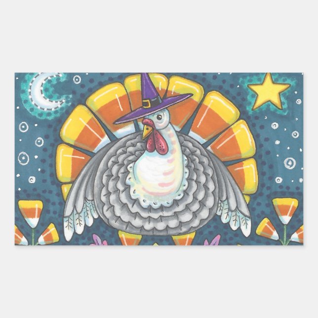 CANDY CORN TURKEY, GRACIAS A LA HOJA DE PEGATINAS (Anverso)