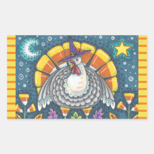 CANDY CORN TURKEY, GRACIAS A LA HOJA DE PEGATINAS