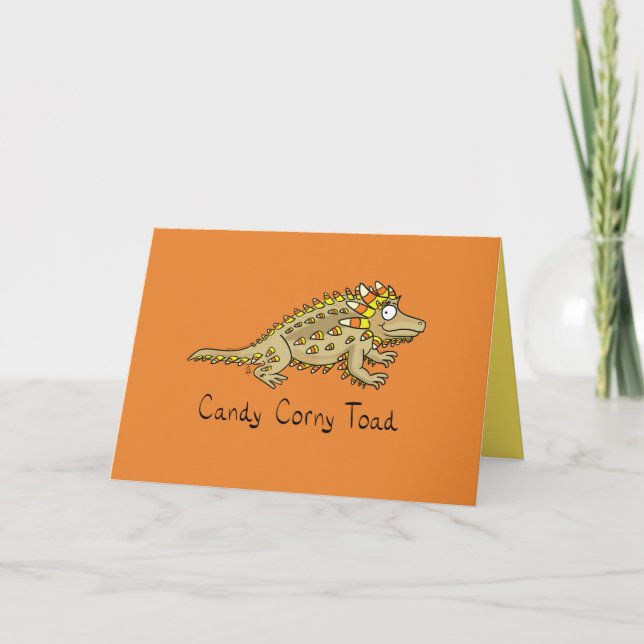 Candy Corny Toad - Graciosa tarjeta de saludo de H (Anverso)