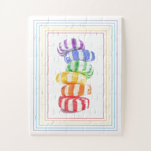 CANDY DE RAINBOW 11x14 Gran rompecabezas (Vertical)