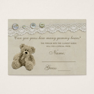 Candy Guessing Game Teddy Bear Baby Shower