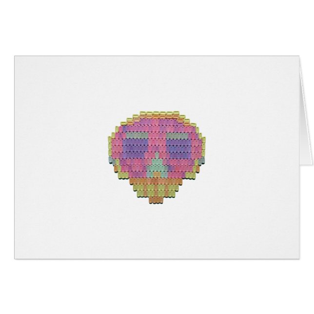 Candy Mint Mosaic Skull (Anverso (Horizontal))
