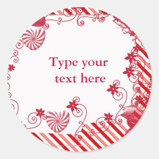 Candy n viñedos Gift tag o sello para sobres