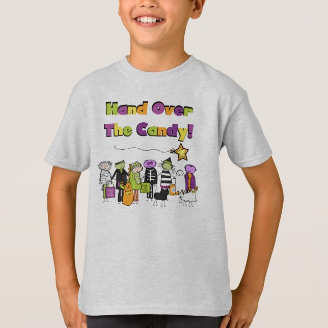 Candy Over the Candy Halloween camisetas y regalos (Anverso)