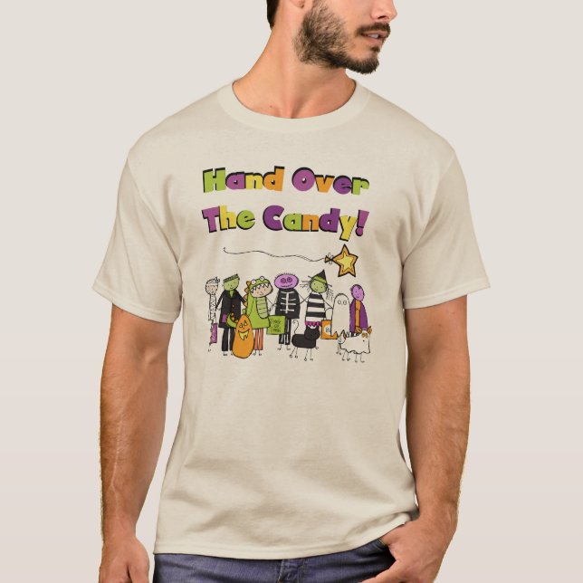Candy Over the Candy Halloween camisetas y regalos (Anverso)