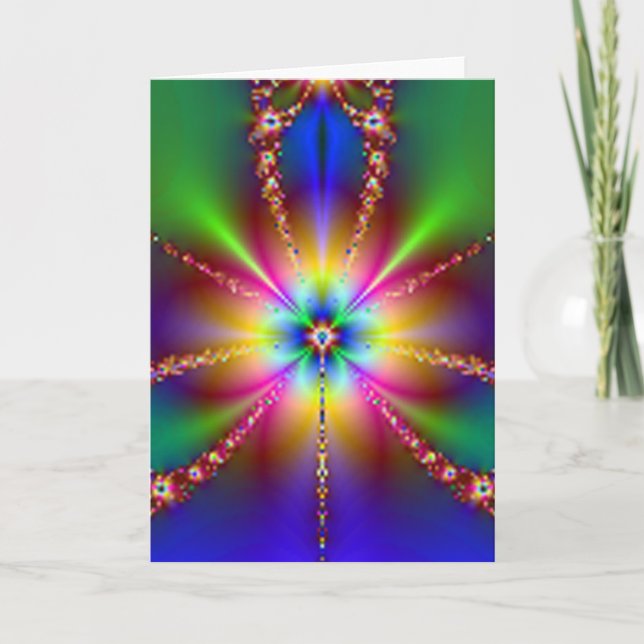 Candy Rainbow Blank Notecard/Stationery (Anverso)