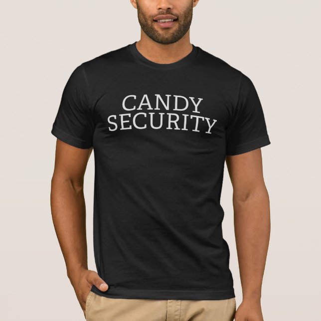 Candy Security Funny Camisa Halloween para papá (Anverso)
