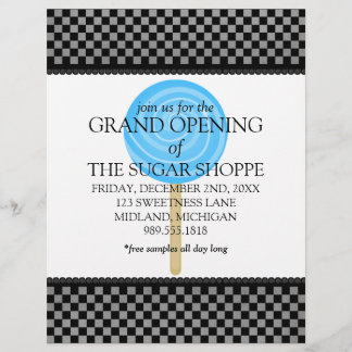Candy Shop Gran Apertura Invitaciones Volantes