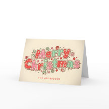 Candy Shop Retro Script Feliz Navidad
