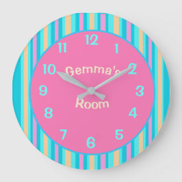 Candy Striped con grandes números Chiles reloj de 