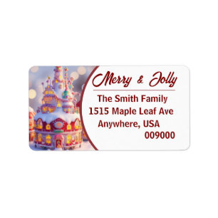 Candy World - Etiqueta de dirección de retorno