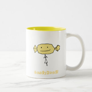 CandyHead i tiene gusto de amarillo de la taza de