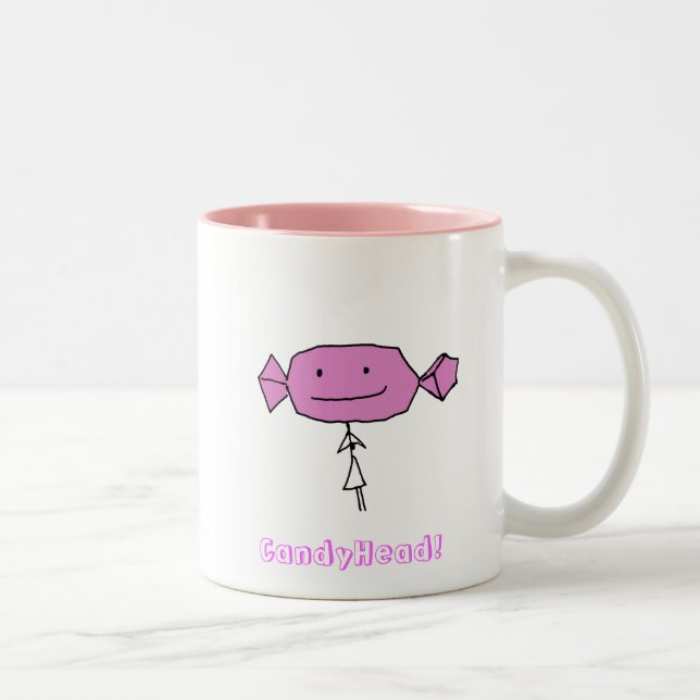 CandyHead i tiene gusto de rosa de la taza de u (Derecha)