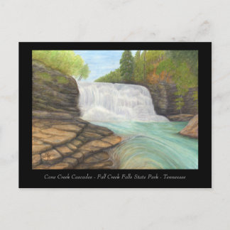 Cane Creek Cascades - Tarjeta de Arte Apalache