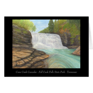 Cane Creek Cascades - Tarjeta de Arte Apalache