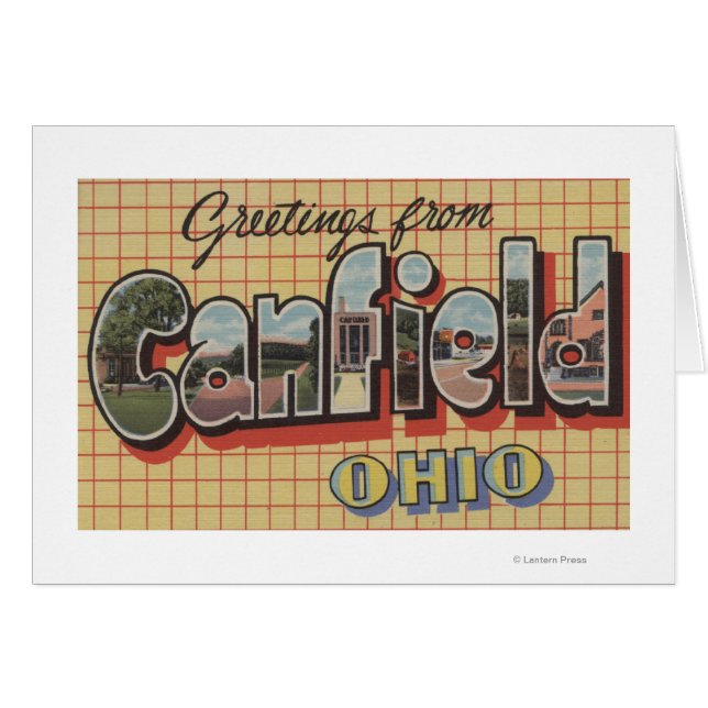 Canfield, Ohio - Escenas de letras grandes (Anverso (Horizontal))
