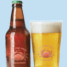 Cangrejo acuarela Ilustracion Personalizado Textos