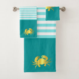 Cangrejo acuático/roca dorada con rayas