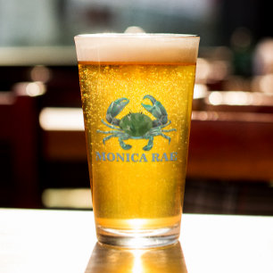 Cangrejo Azul Crustáceo Monograma nombre