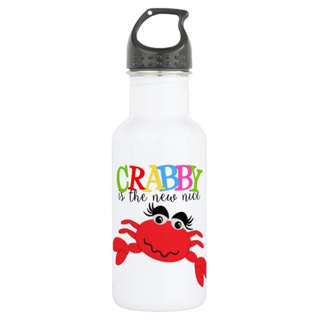 Cangrejo - Botella de agua (18 oz) (Anverso)