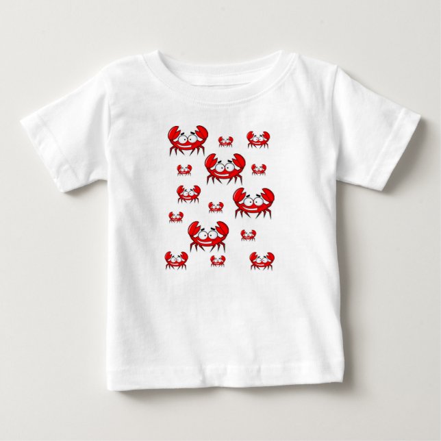 Cangrejo de camiseta para bebés (Anverso)