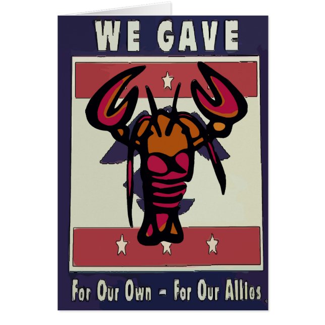 Cangrejo de langosta vintage americano (Frente)