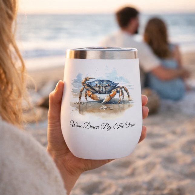 Cangrejo de playa en acuarela, personalizado (Subido por el creador)