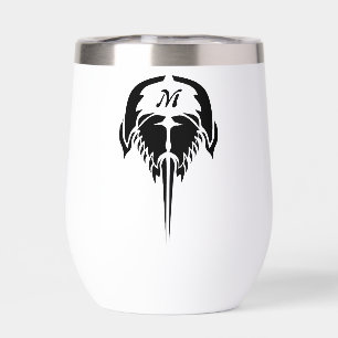 Cangrejo herradura al estilo de tatuaje tribal