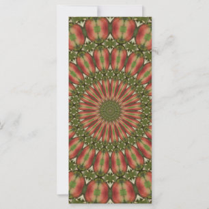 cangrejo manzana kaleidoscopio rojo, verde abstrac