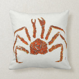 Cangrejo rey de Alaska - almohada de 16" x 16" pol